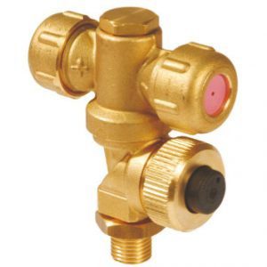 Держатель форсунок двойной латунь 1/4M CV.PLATE