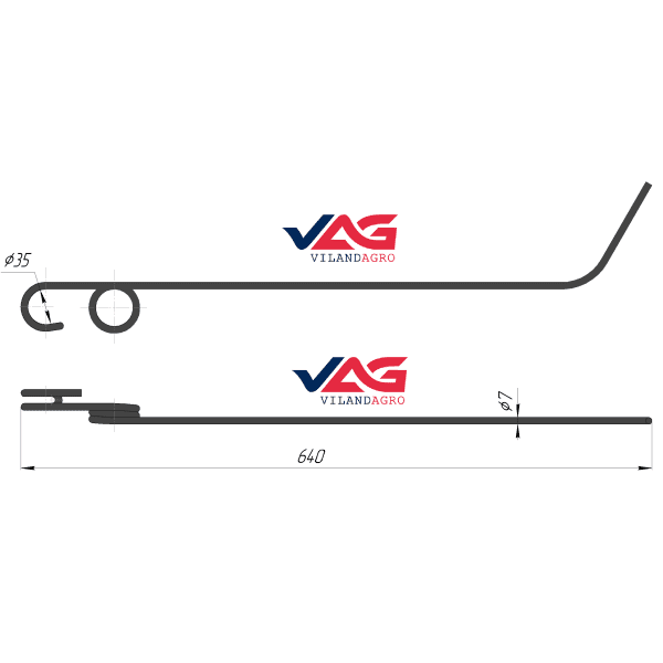 Зуб пружинный (артикул 15.054 ) — изображение 1