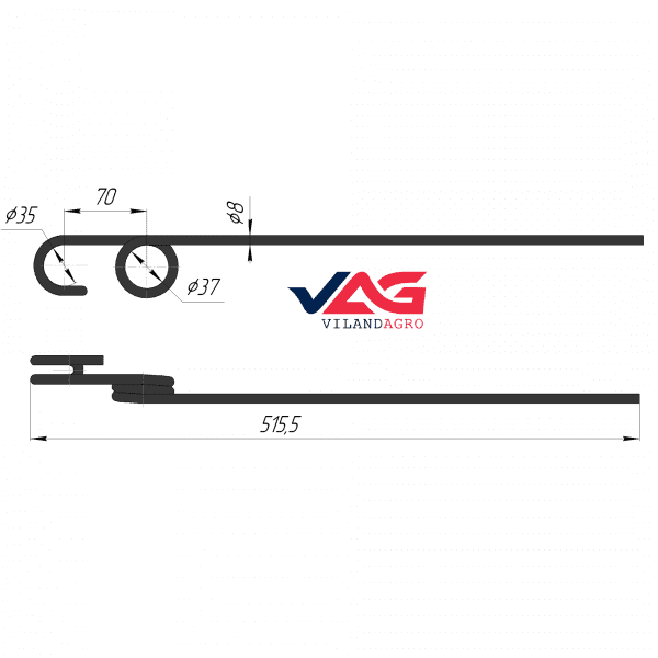 Зуб пружинный (артикул 15.102) — изображение 1