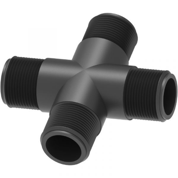 150020.jpg Делитель потока 4-ходовой D.1/2''-90° — изображение 1