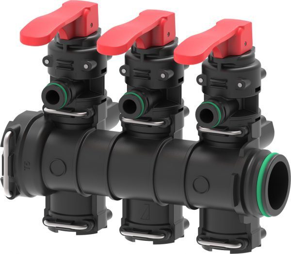 463t063.jpg Клапан ручной 463 серии тройной на T5 (выход Т3) — изображение 1