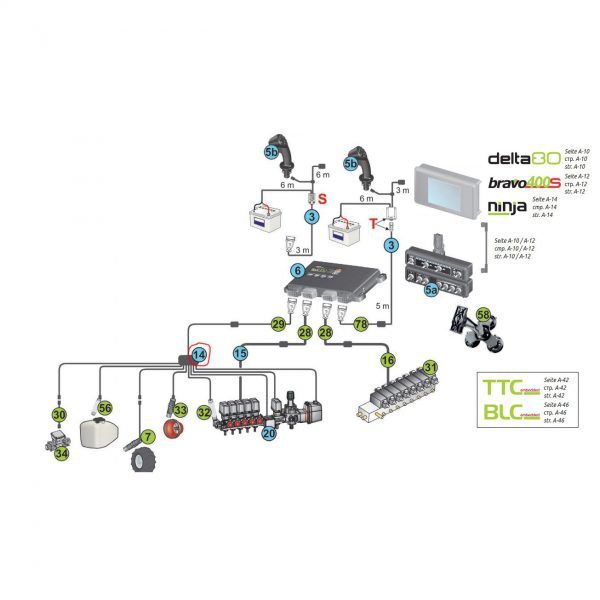 Кабель 4MM2  IBX100 - гл. клапан (поз.14) — изображение 1