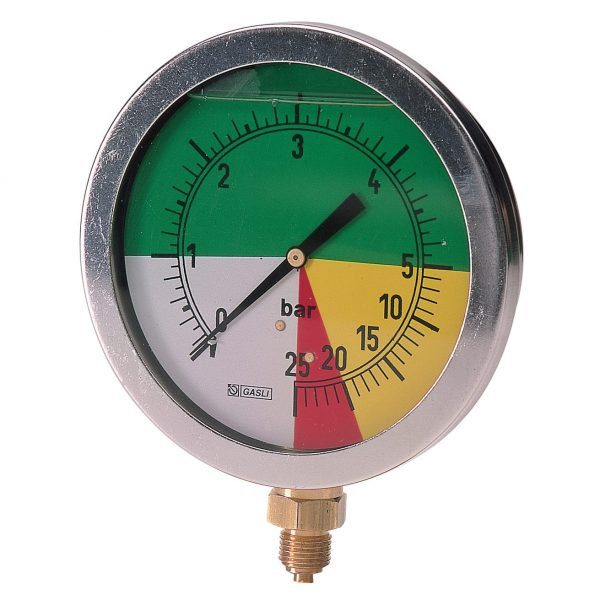 Манометр D100 0-5-25BAR  1/4'' — изображение 1