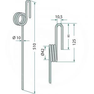 Зуб пружинный (артикул Z66181)