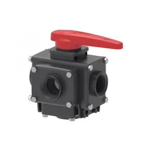 Кран 5-ходовой шаровый 2''F-2''F INOX