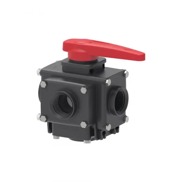 C170001 Кран шаровой основной 5-ти ходовой (С170001) — изображение 1