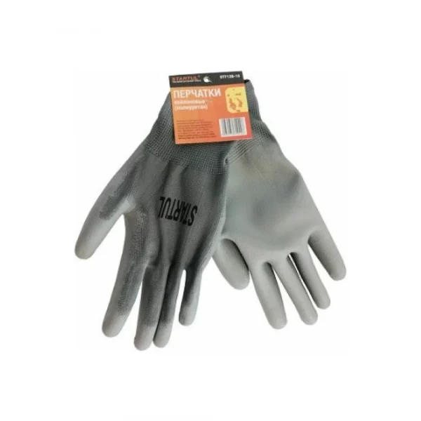 ST7128-10 Перчатки нейлон, полиуретан,покрытие, 10 p-p серые STARTUL — изображение 1