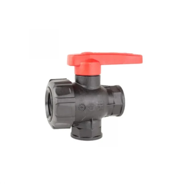 Кран 3-х ходовой G 1"1/4 увел. ручка — изображение 1